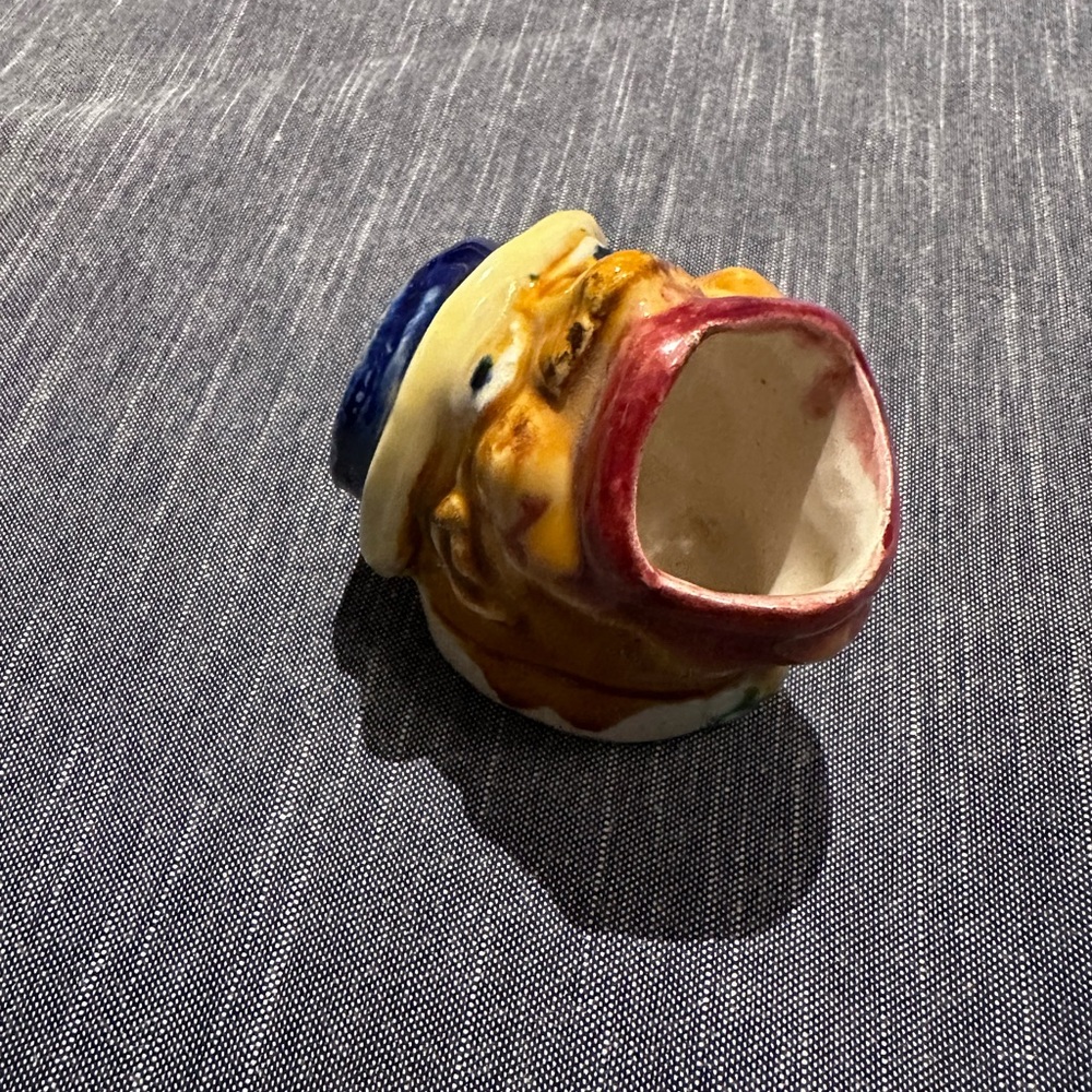 french majolica Toothpick Pot small pot vintage